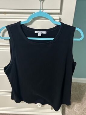 Chico's Black Sleeveless Crewneck Tank